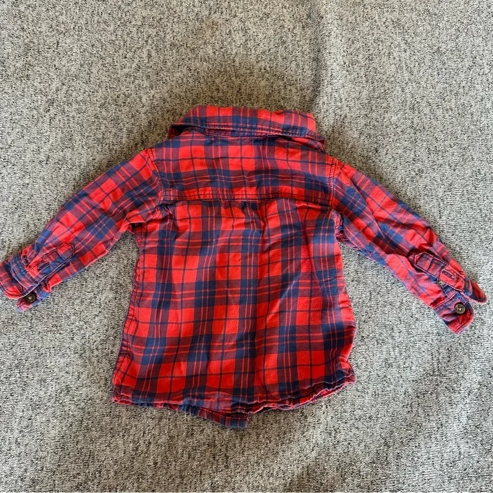 🌟3/$20🌟 Carter’s Baby Boy Plaid Button Down Shirt